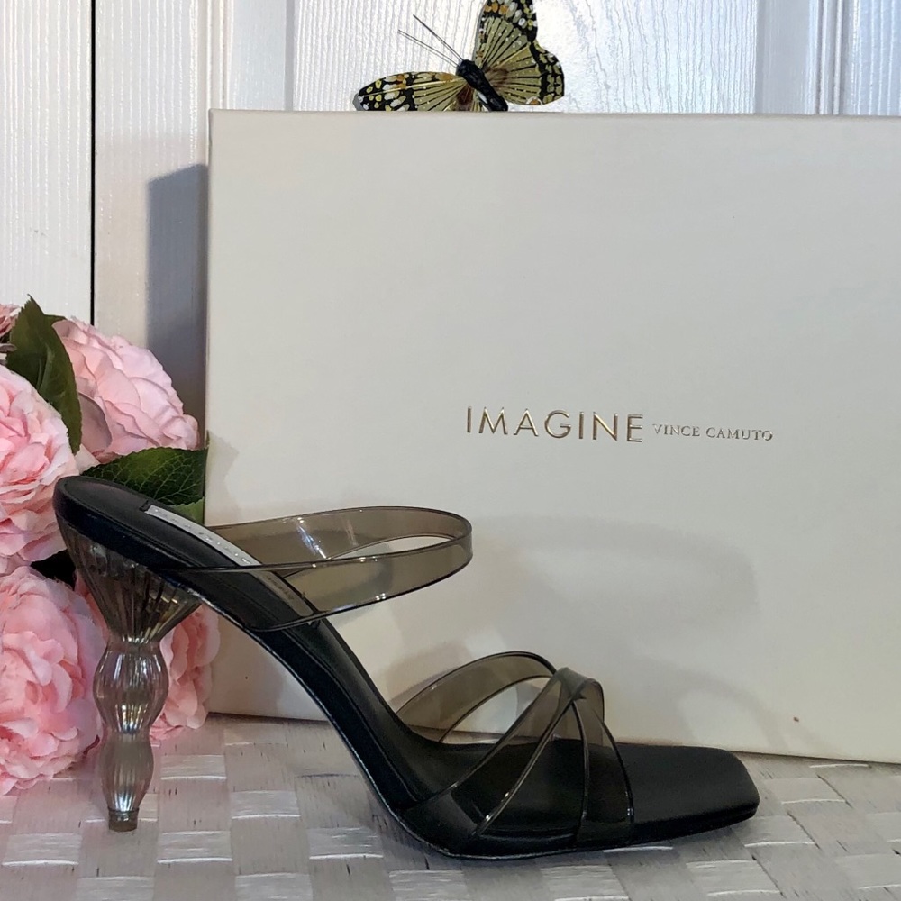 📁 Imagine Vince Camuto Breean Lucite Statement Heels - Picture 2 of 16
